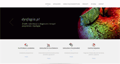 Desktop Screenshot of dysfagia.pl