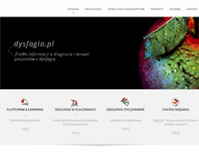 Tablet Screenshot of dysfagia.pl
